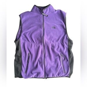 Northface Light Layer Zip Front Purple Vest, XL